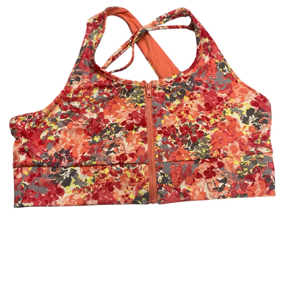 Vibrant Orange and Red Bikini with Racerback Design